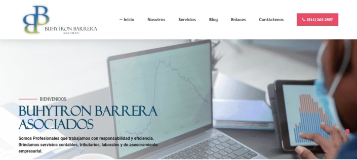 Diseño página empresarial estudio contable